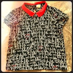 Kate Spade Toutes Les Filles Print Blouse